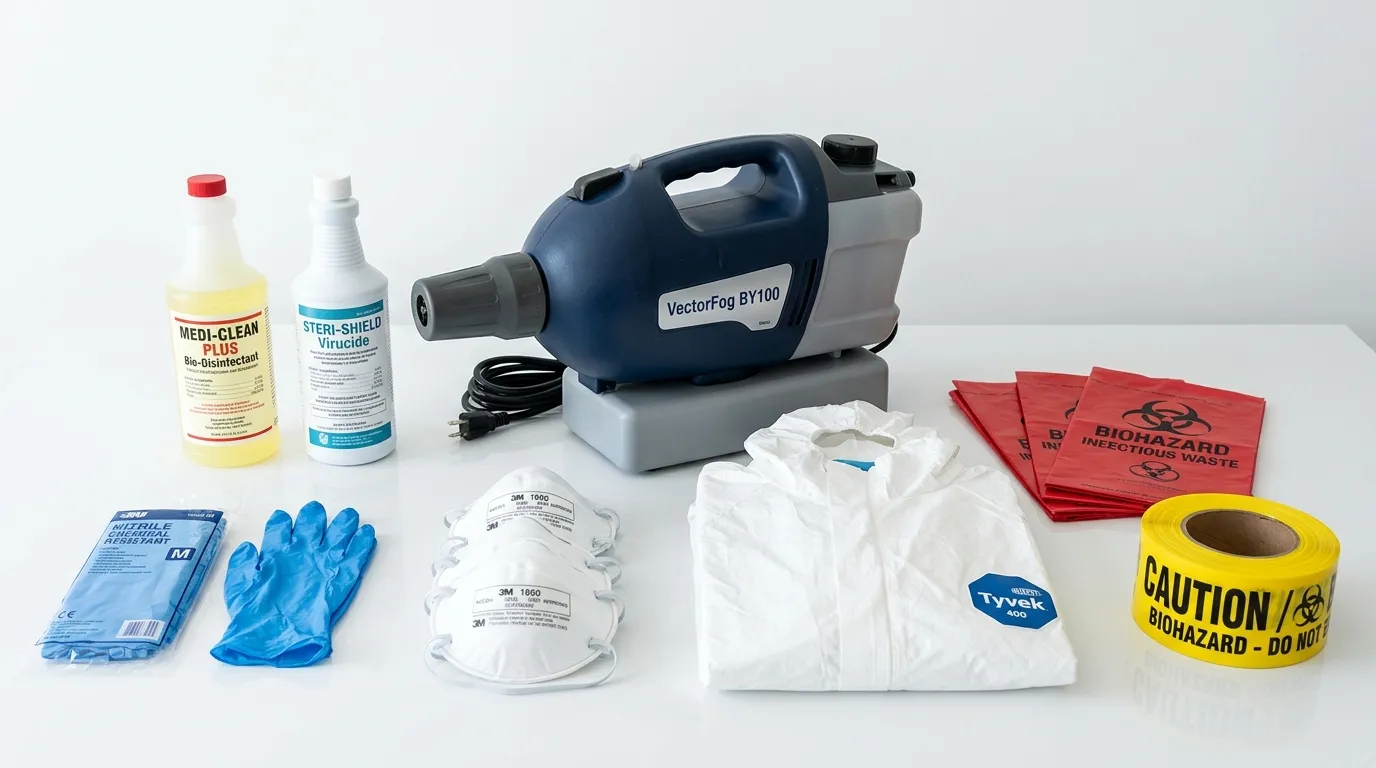 Professional biohazard remediation crew working in Fresh Meadows