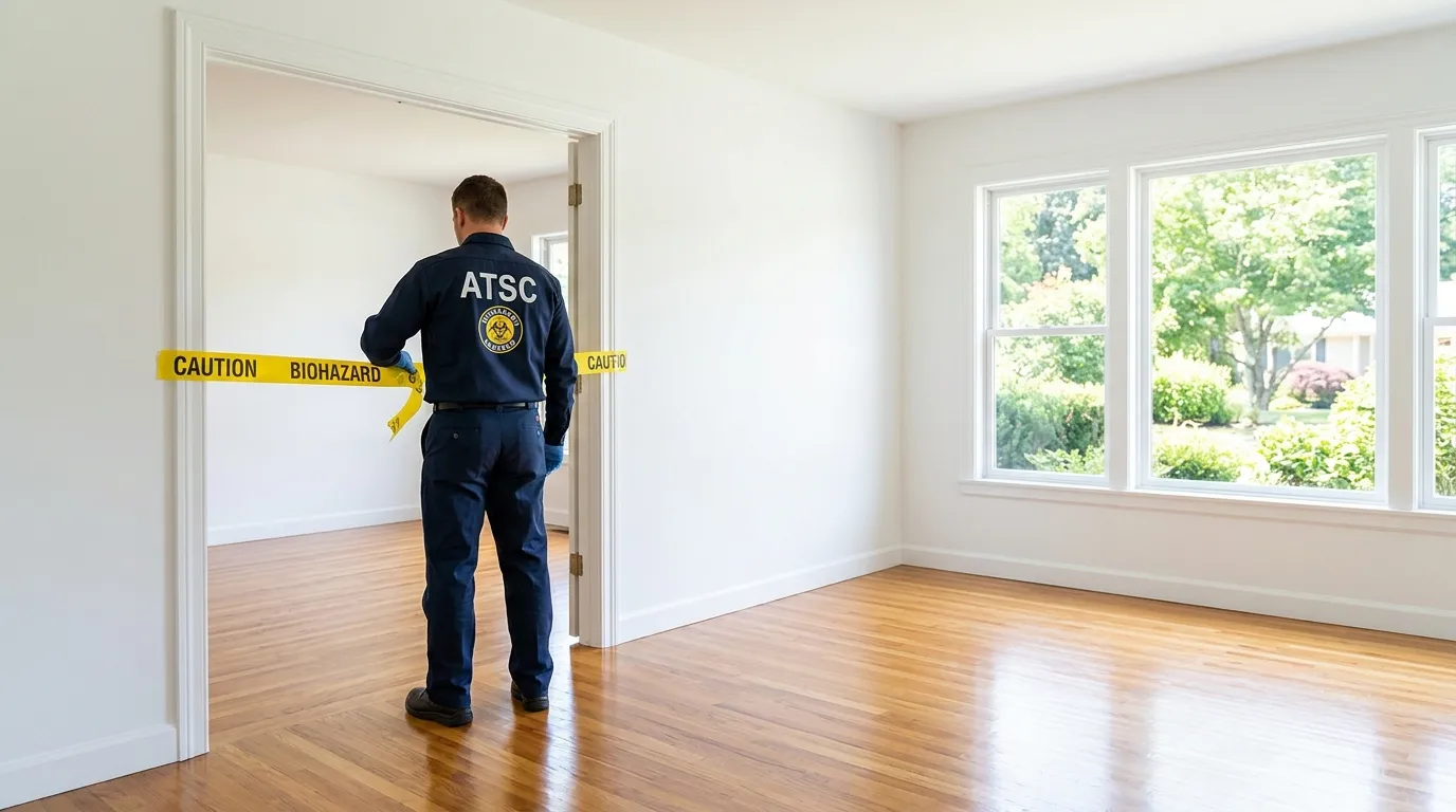 Certified biohazard cleanup crew performing Crime Scene Cleanup in Fresh Meadows